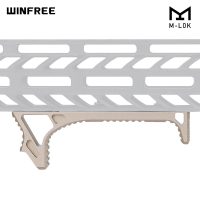 WINFREE AR-15 Link Curved Handstop Metal Angled Foregrip 4.6" fit M-lok Handguard - Desert Dirt Color