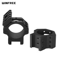 WINFREE 1 inch 30mm Scope Rings with Picatinny Rail on Top - Low Profile
