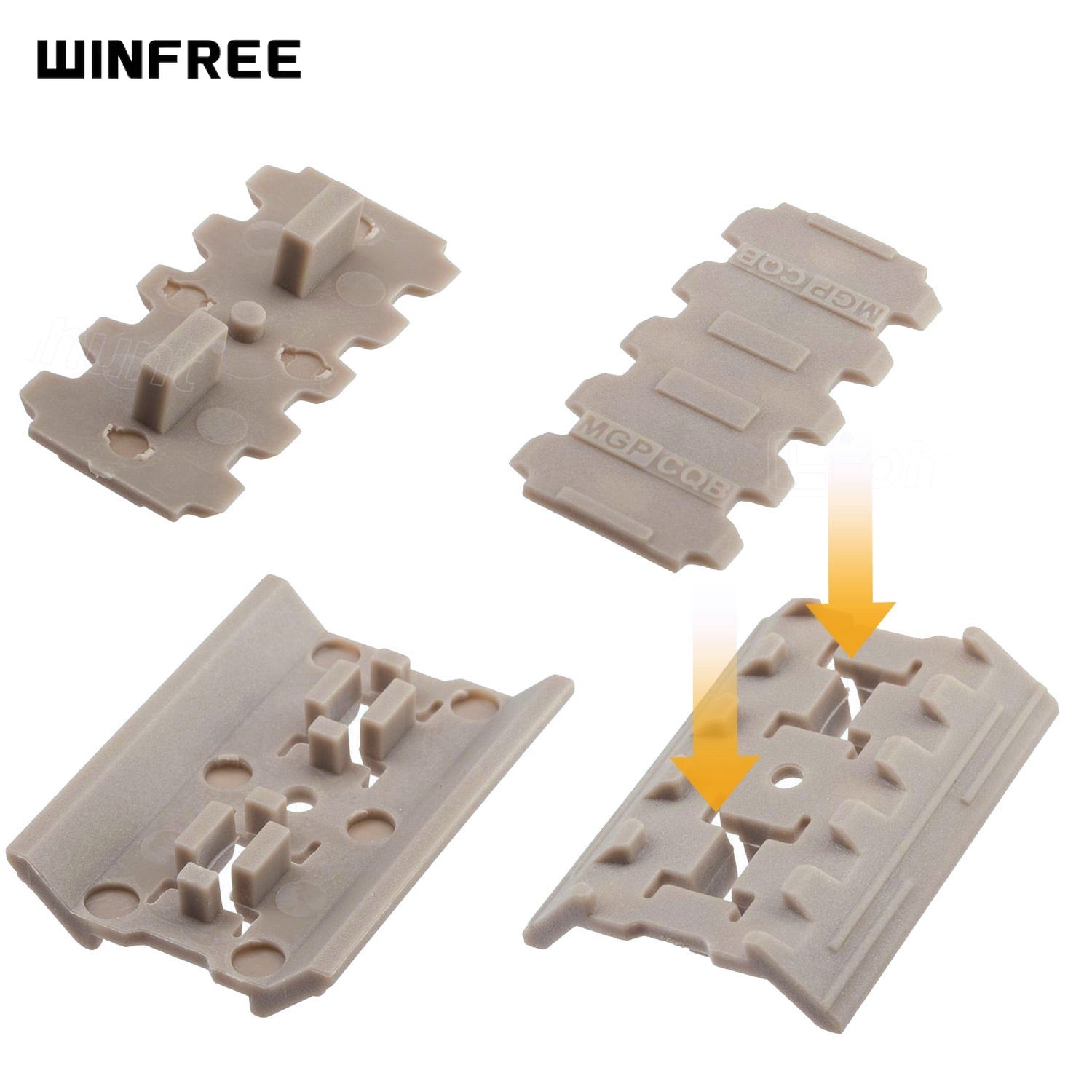 WINFREE ® M-LOK Rail Covers Polymer Handguard Panel Set - Pack of 12 - Image 6