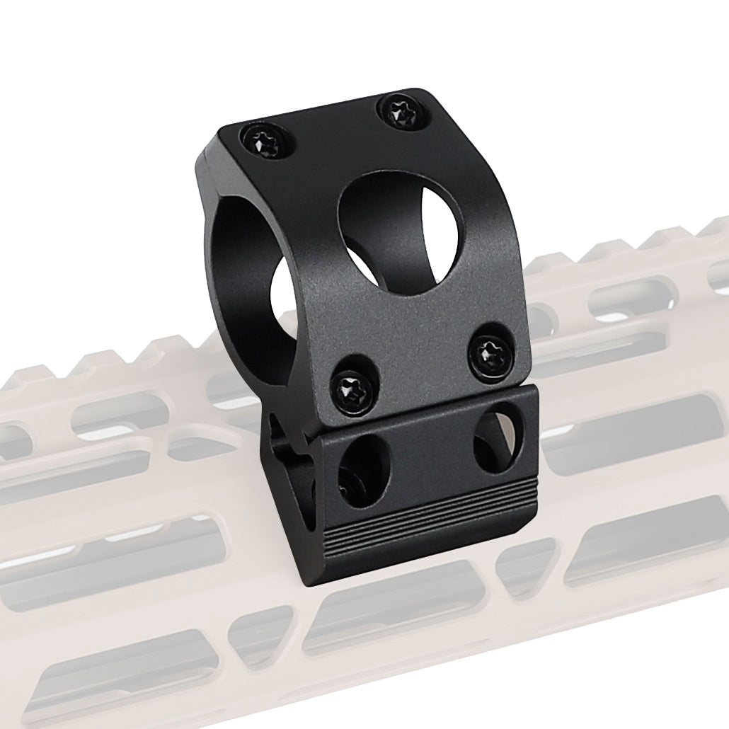 WINFREE 45 degree Offset M-lok Flashlight Mount for 1 inch Diameter Flashlights - Image 5