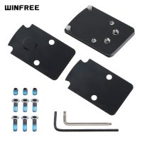 WINFREE Red Dot Sight Mounting Plates Compatible with RMR Footprint Holosun 407C 507C 508T/RMR SRO Glock 17 19
