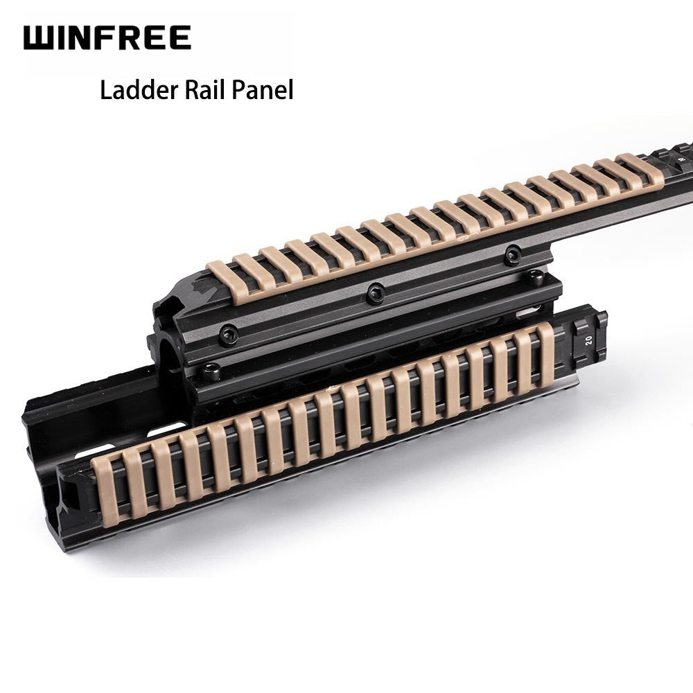 WINFREE AR15 Picatinny Rail Covers Rubber Ladder Rail Panel 4PCs /set - Image 3