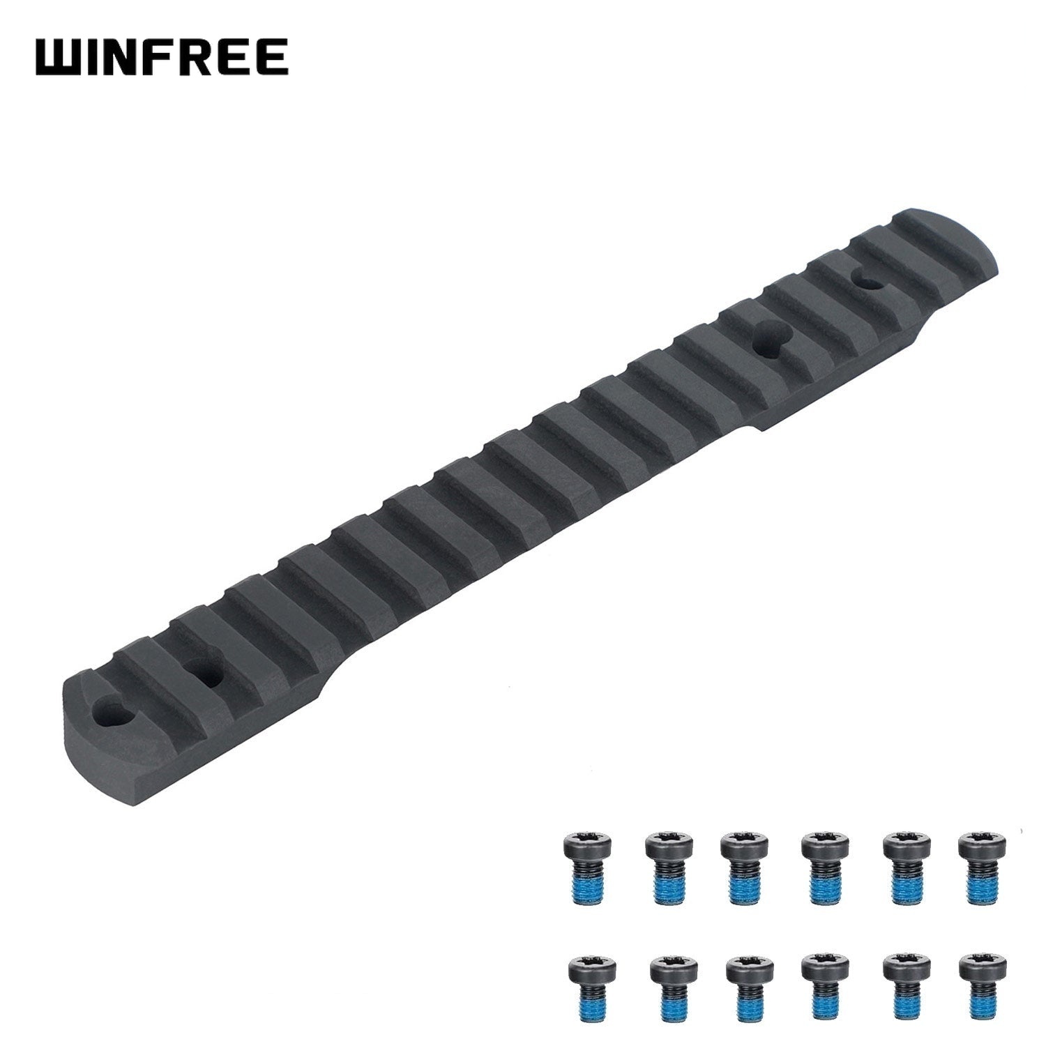 WINFREE ® Steel 0 MOA Long Action Remington 700 Picatinny Rail Scope Mount with #6-48/#8-40 Screws - Image 3