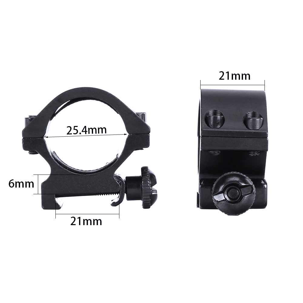 WINFREE 1 inch Picatinny Scope Rings Mount Ultra Low Profile 2PCs - Image 3