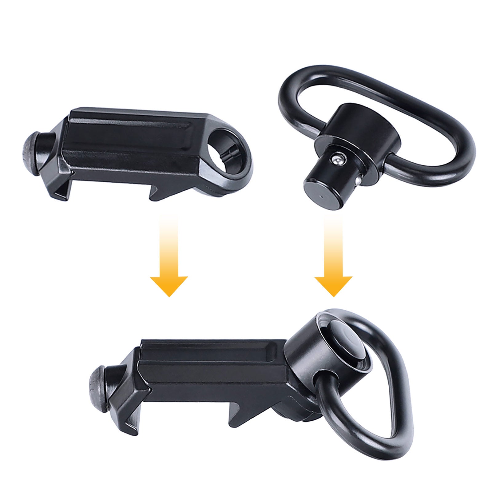 WINFREE ® Picatinny Sling Mount with Quick Detach Sling Swivel Attachment - Image 3
