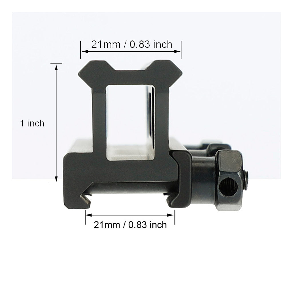 WINFREE Cantilever Picatinny Scope Riser Mount for AR - High Profile 5.7 inch L/ 14 Slot - Image 6