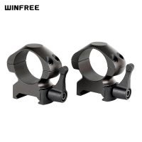 WINFREE Steel Quick Release 1 inch Picatinny Scope Rings Medium Profile 2PCs