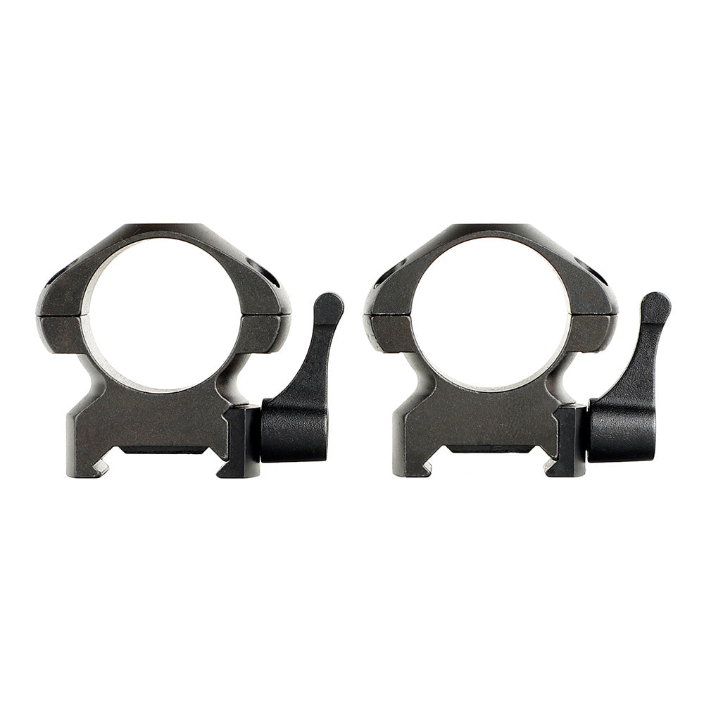 WINFREE Steel Quick Release 1 inch Picatinny Scope Rings Medium Profile 2PCs - Image 6