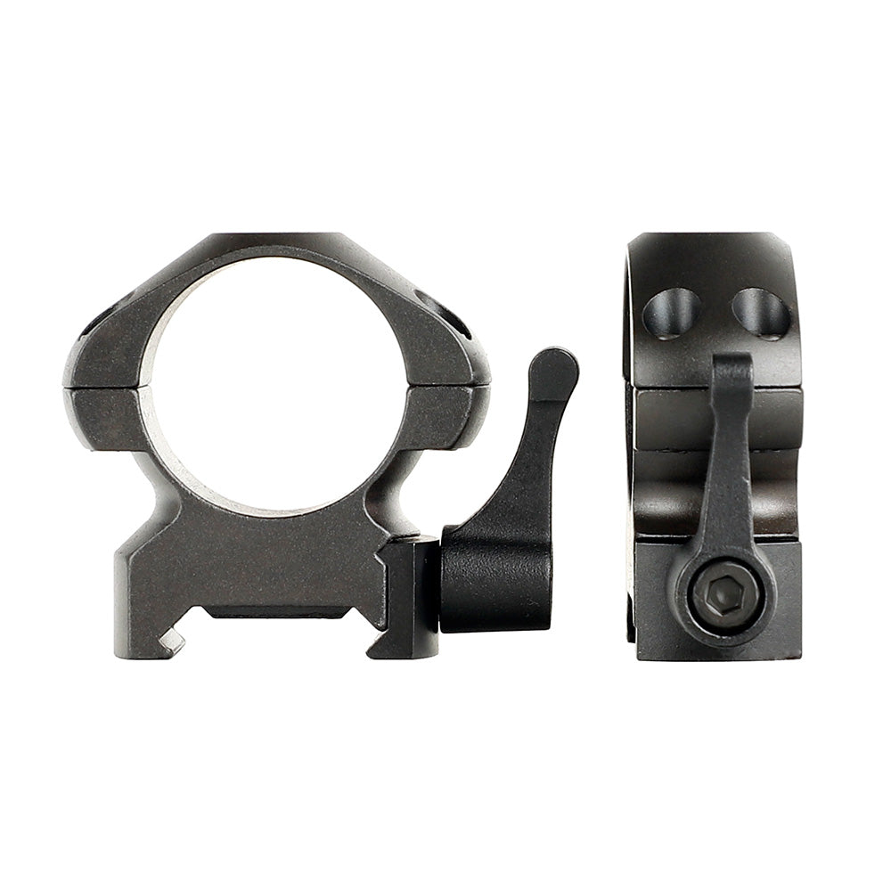 WINFREE Steel Quick Release 1 inch Picatinny Scope Rings Medium Profile 2PCs - Image 9