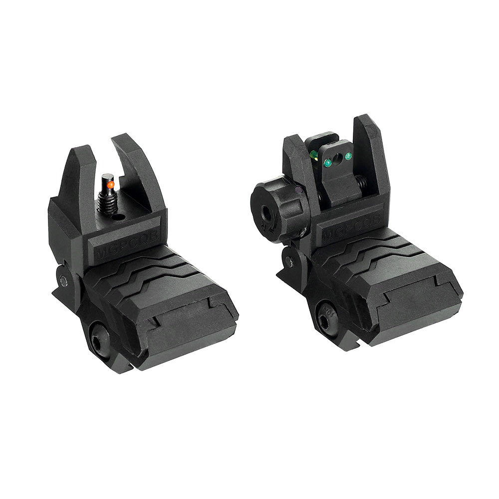 WINFREE® Polymer Flip up Sights Armor Style Front Rear Sight Set with Fiber Optic for AR15/M16 - Image 11