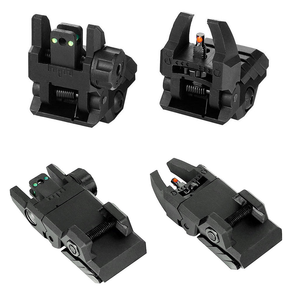 WINFREE® Polymer Flip up Sights Armor Style Front Rear Sight Set with Fiber Optic for AR15/M16 - Image 12