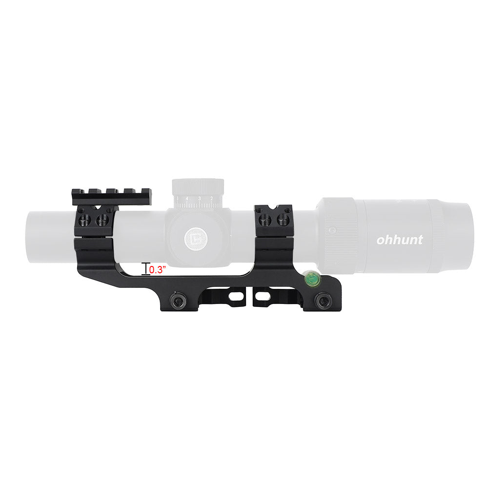 WINFREE 30mm QD Cantilever Scope Mount with Top Picatinny Rail & Bubble Level - Image 12