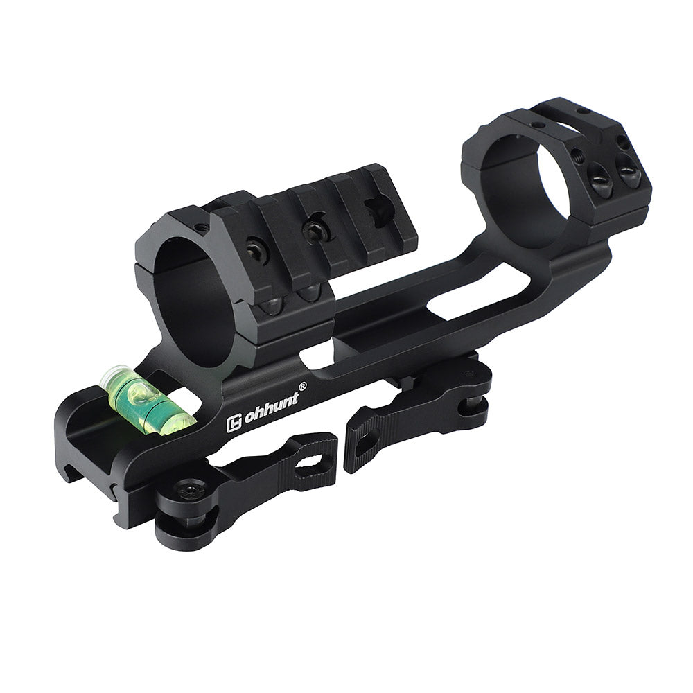 WINFREE 30mm QD Cantilever Scope Mount with Top Picatinny Rail & Bubble Level - Image 13