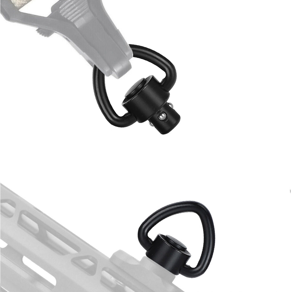 WINFREE ® Triangle Push Button Loop QD Sling Swivels for 2-Point Rifle Sling - Image 2
