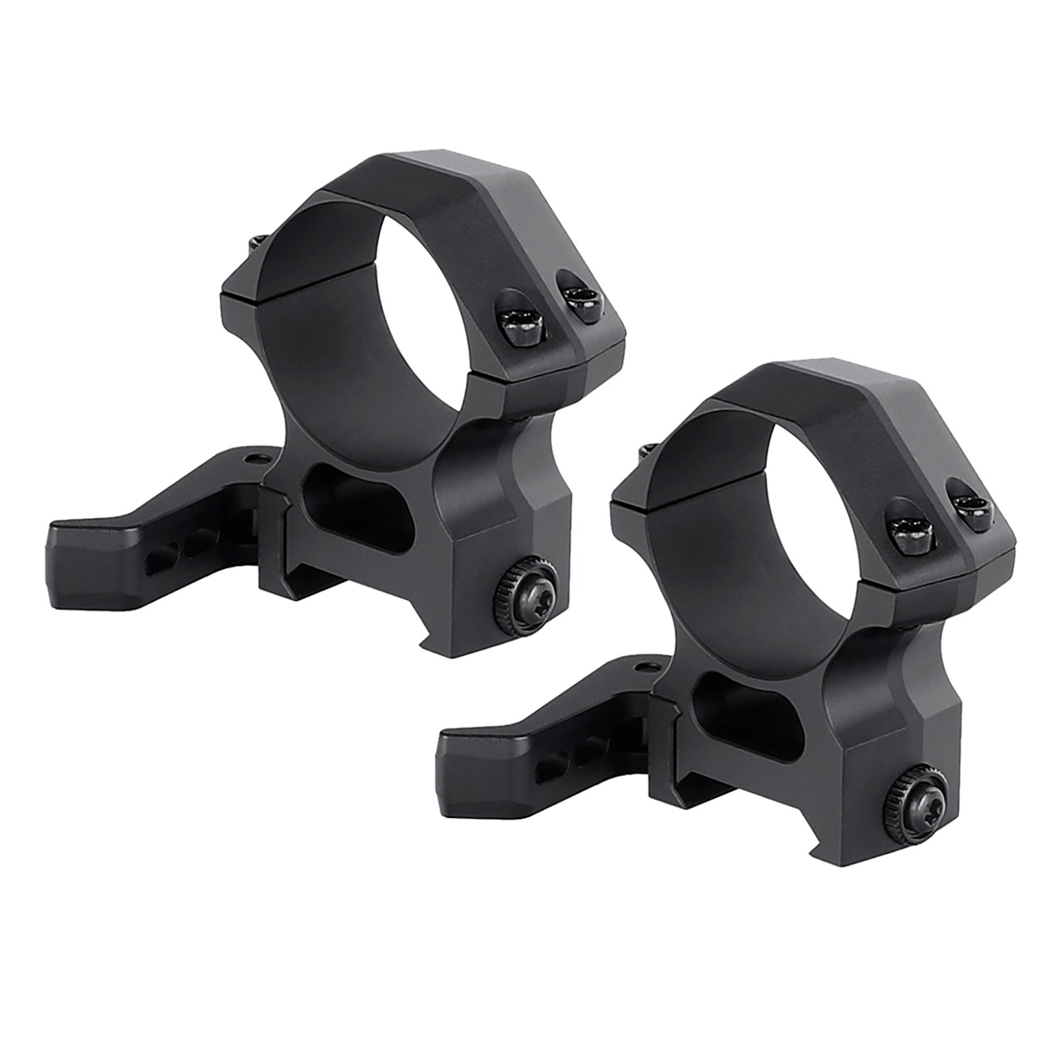 WINFREE Pro Quick Release 30mm Scope Rings Mount Picatinny Rail 7075-T6 Aluminum - High Profile - Image 5