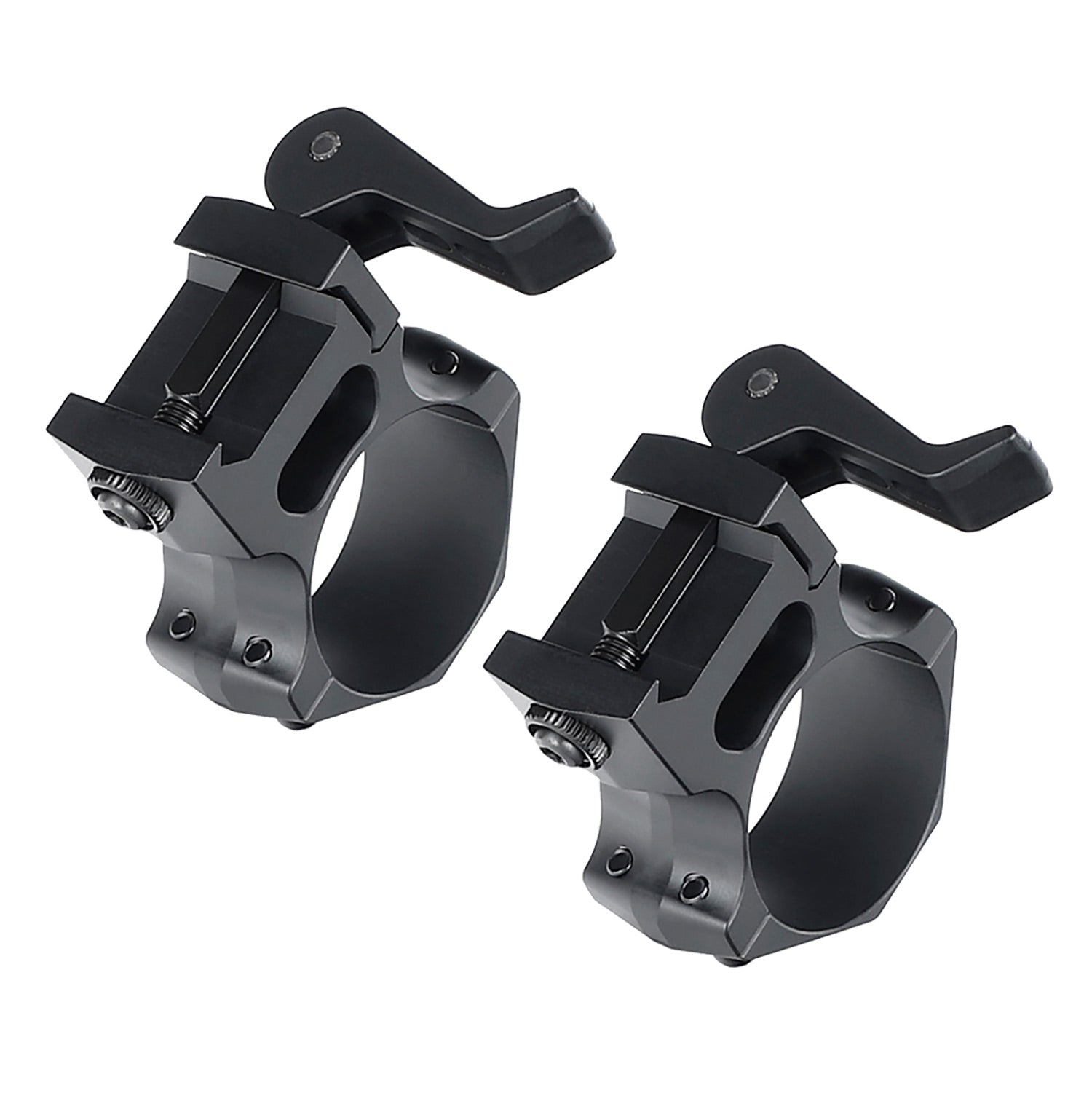 WINFREE Pro Quick Release 30mm Scope Rings Mount Picatinny Rail 7075-T6 Aluminum - High Profile - Image 9