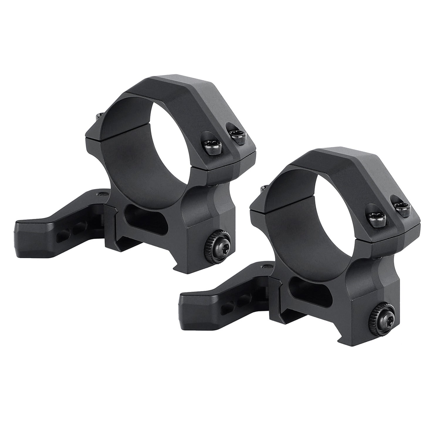 WINFREE Pro Quick Release 30mm Scope Rings Picatinny Rail Mount 7075-T6 Aluminum - Med Profile - Image 7