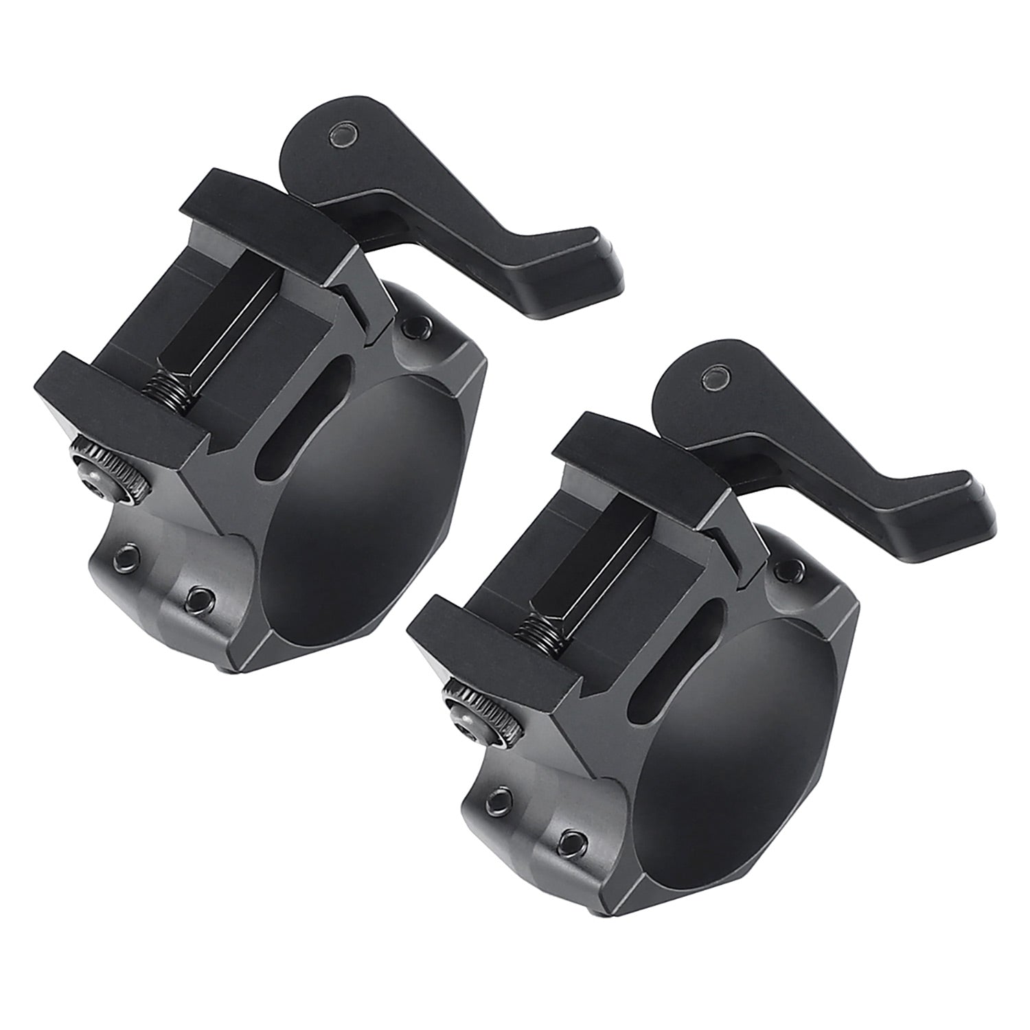 WINFREE Pro Quick Release 30mm Scope Rings Picatinny Rail Mount 7075-T6 Aluminum - Med Profile - Image 6