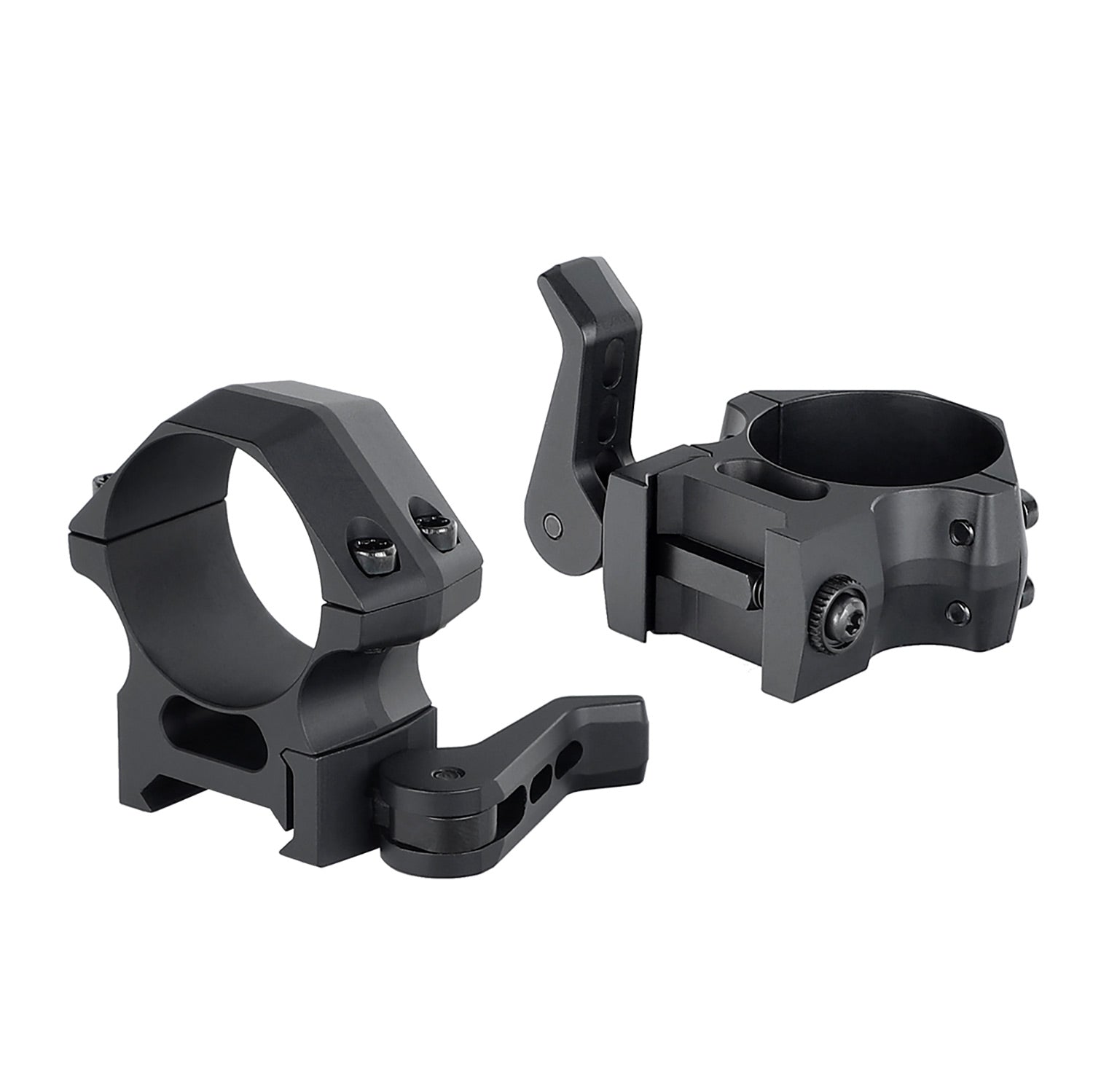 WINFREE Pro Quick Release 30mm Scope Rings Picatinny Rail Mount 7075-T6 Aluminum - Med Profile - Image 8
