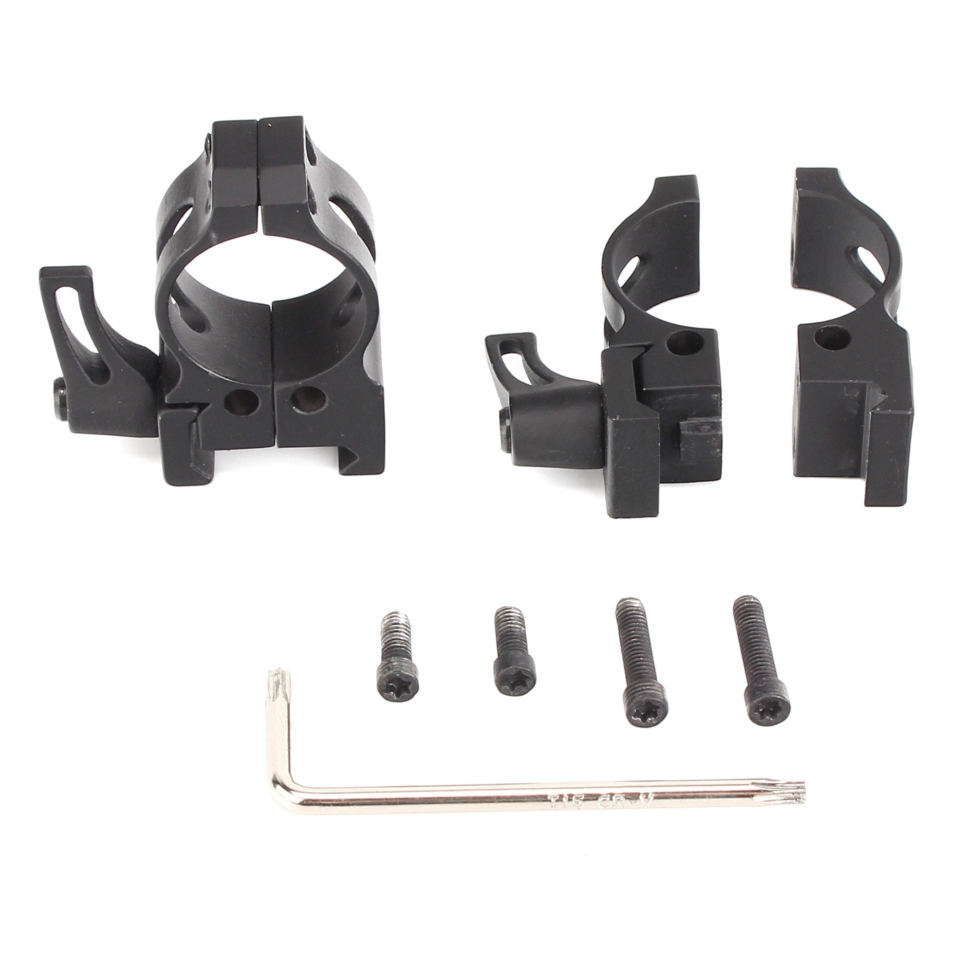 WINFREE ® Cast Steel 1 inch Quick Release Scope Rings Mount - Low Profile - Image 3