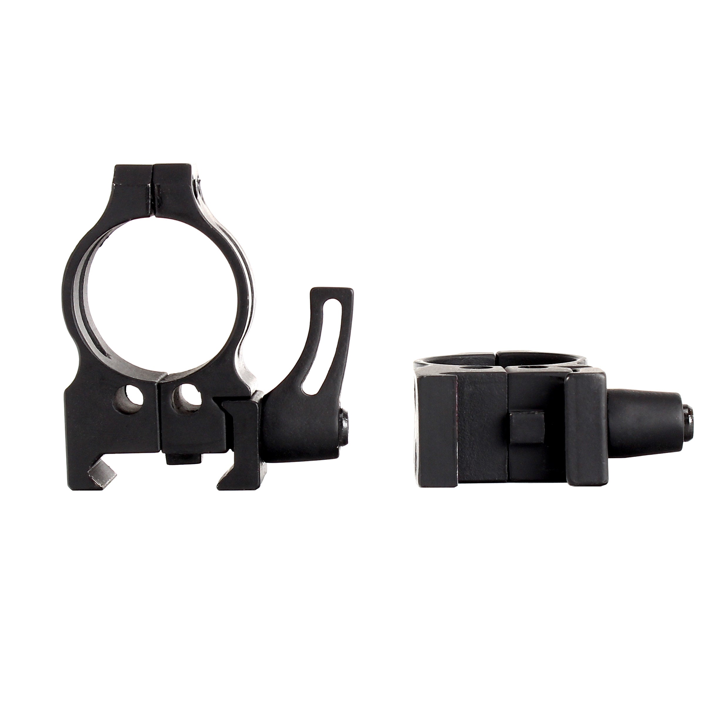WINFREE ® Cast Steel 1 inch Quick Release Scope Rings Mount - Low Profile - Image 5