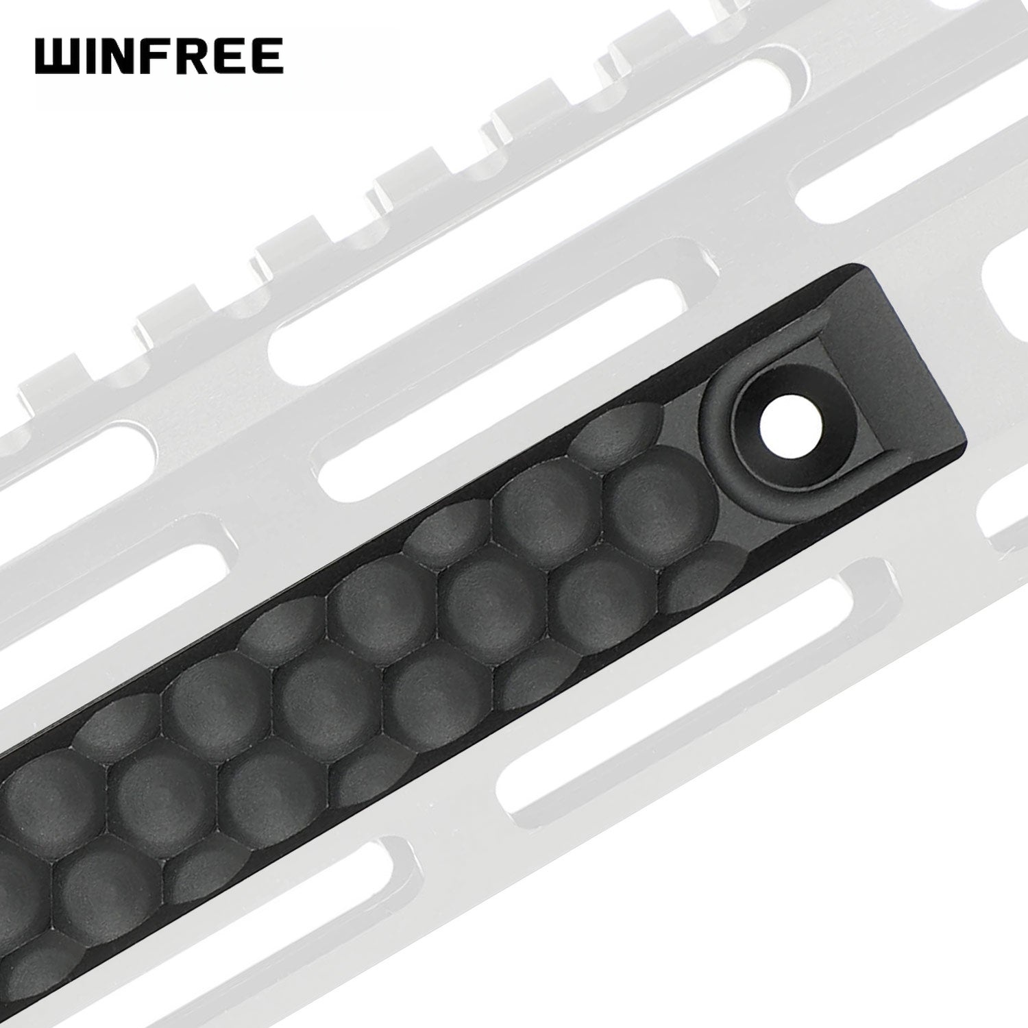 WINFREE Rail Covers Grip Panels for M-LOK & Keymod Handguards Aluminum - Honeycomb - Image 2