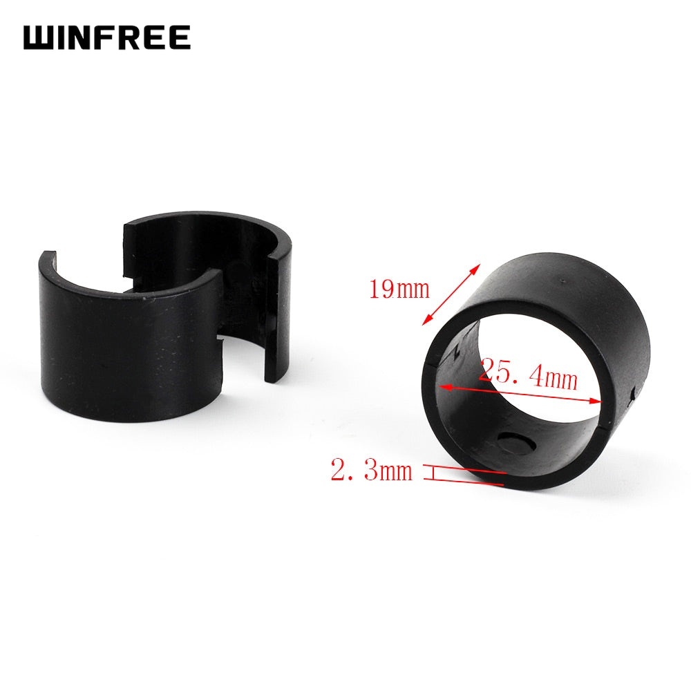 WINFREE Polymer 30mm to 1 inch/25.4mm Scope Rings Reducer, 1" Rifle Scope Rings Adapter Shims, 2 Sets - Image 4