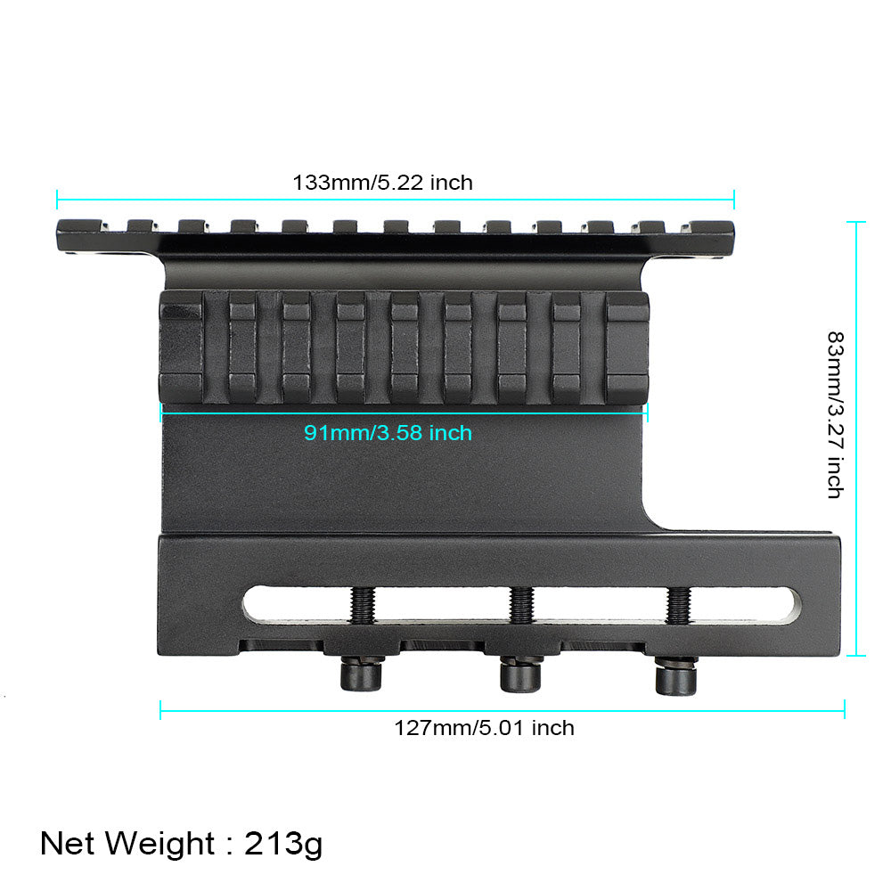 WINFREE AK Side Mount with Double Rail Screw Fasten Style - Image 2