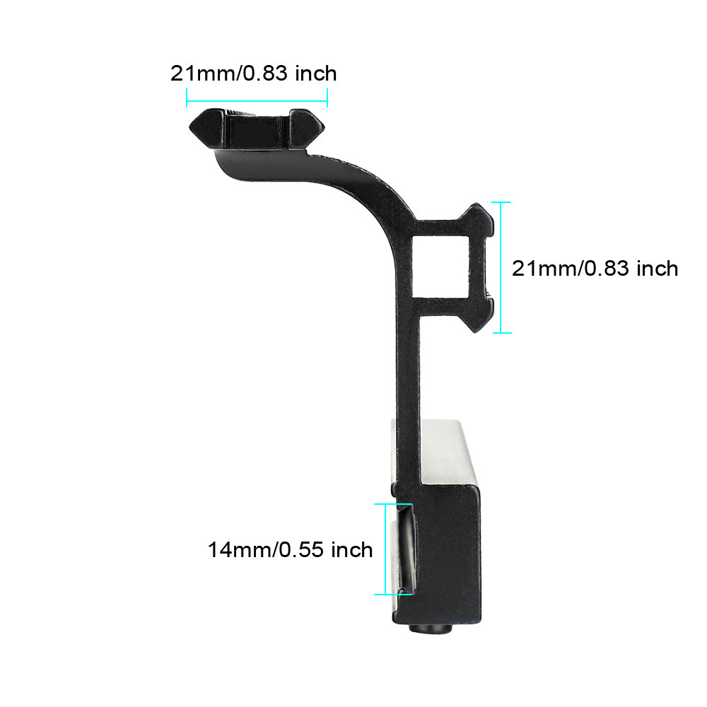 WINFREE AK Side Mount with Double Rail Screw Fasten Style - Image 3