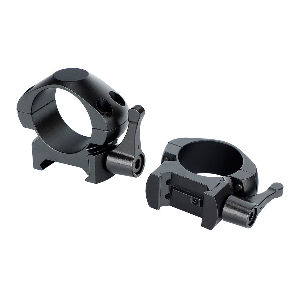 WINFREE ® Steel Quick Release 1 inch Picatinny Scope Rings Mount - Ultra Low Profile - Image 6