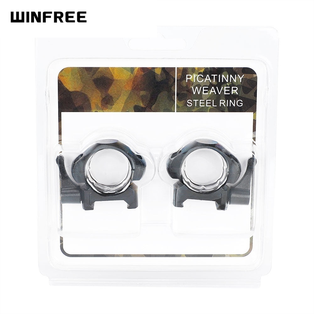 WINFREE ® Steel Quick Release 1 inch Picatinny Scope Rings Mount - Ultra Low Profile - Image 7