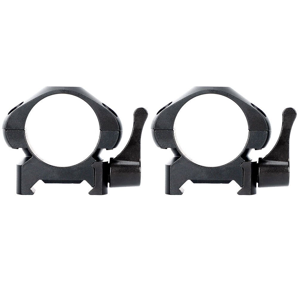 WINFREE ® Steel Quick Release 1 inch Picatinny Scope Rings Mount - Ultra Low Profile - Image 3