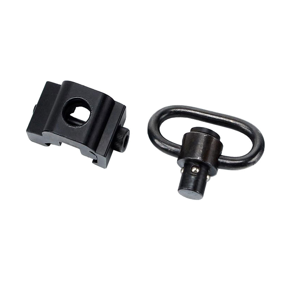 WINFREE Picatinny Rail Mounted Sling Adapter W/ Push Button QD Swivel - Image 6