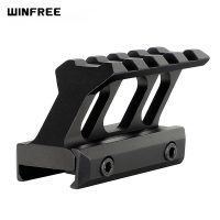 WINFREE 1" 45 Degree See Through Picatinny Riser Mount Cantilever Design High Profile for Red Dot