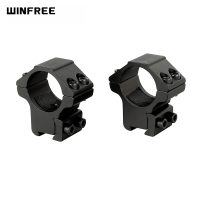 WINFREE ® 11mm 3/8" Dovetail Scope Rings 1 inch Dia with Stop Pin Med Profile  2PCs