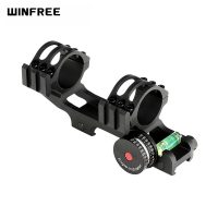 WINFREE 20 MOA Picatinny Scope Mount Extended Rings with Angle Cosine Indicator Kit Bubb Level for 1 inch/30mm Tube
