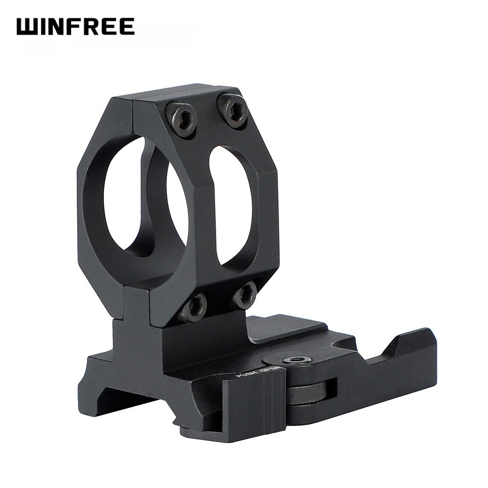 WINFREE 25/ 30mm QD L-shaped Scope Mount for Picatinny and Weaver Rails Quick Detach Auto Lock System