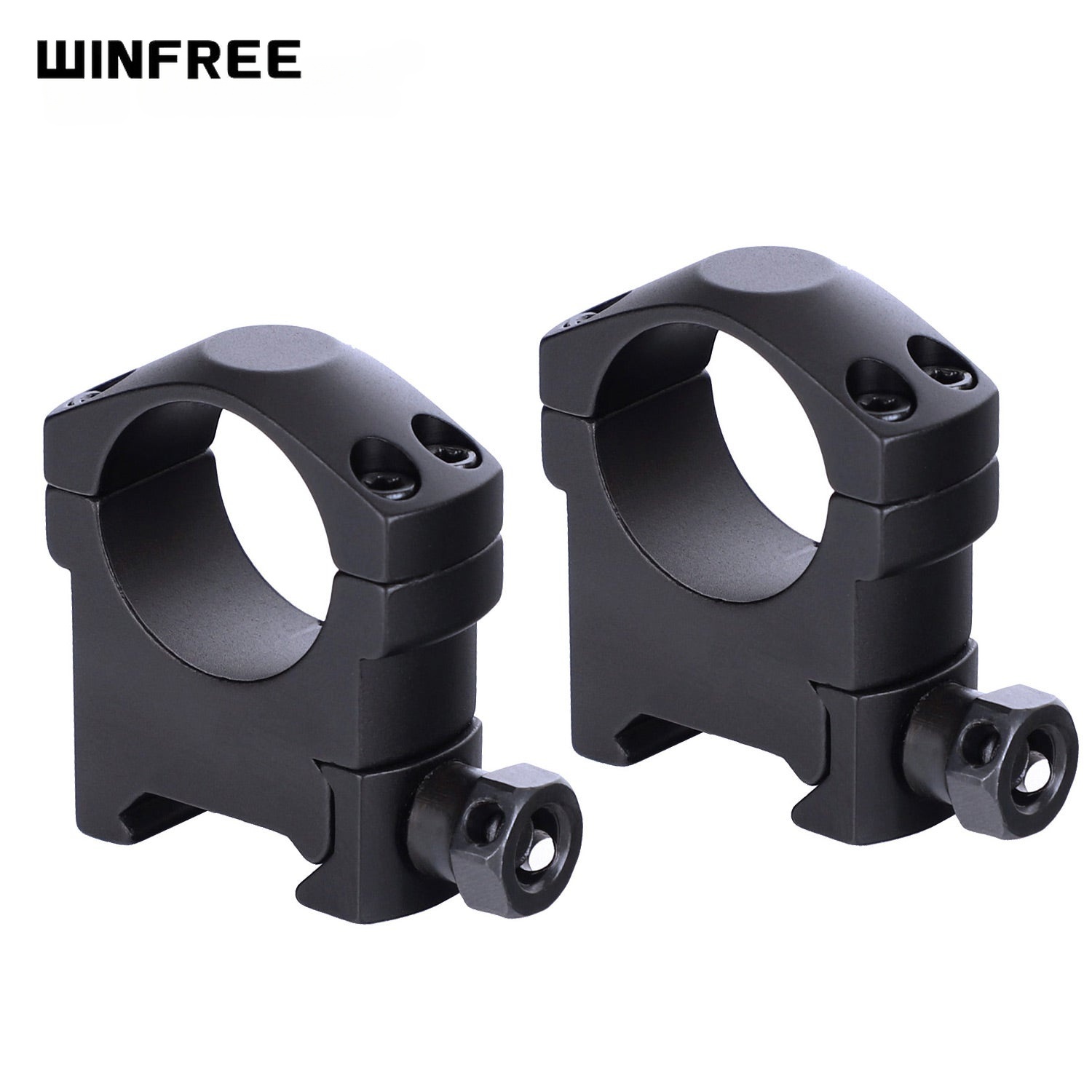 WINFREE ® 25.4mm/1 inch Picatinny Scope Rings - Medium
