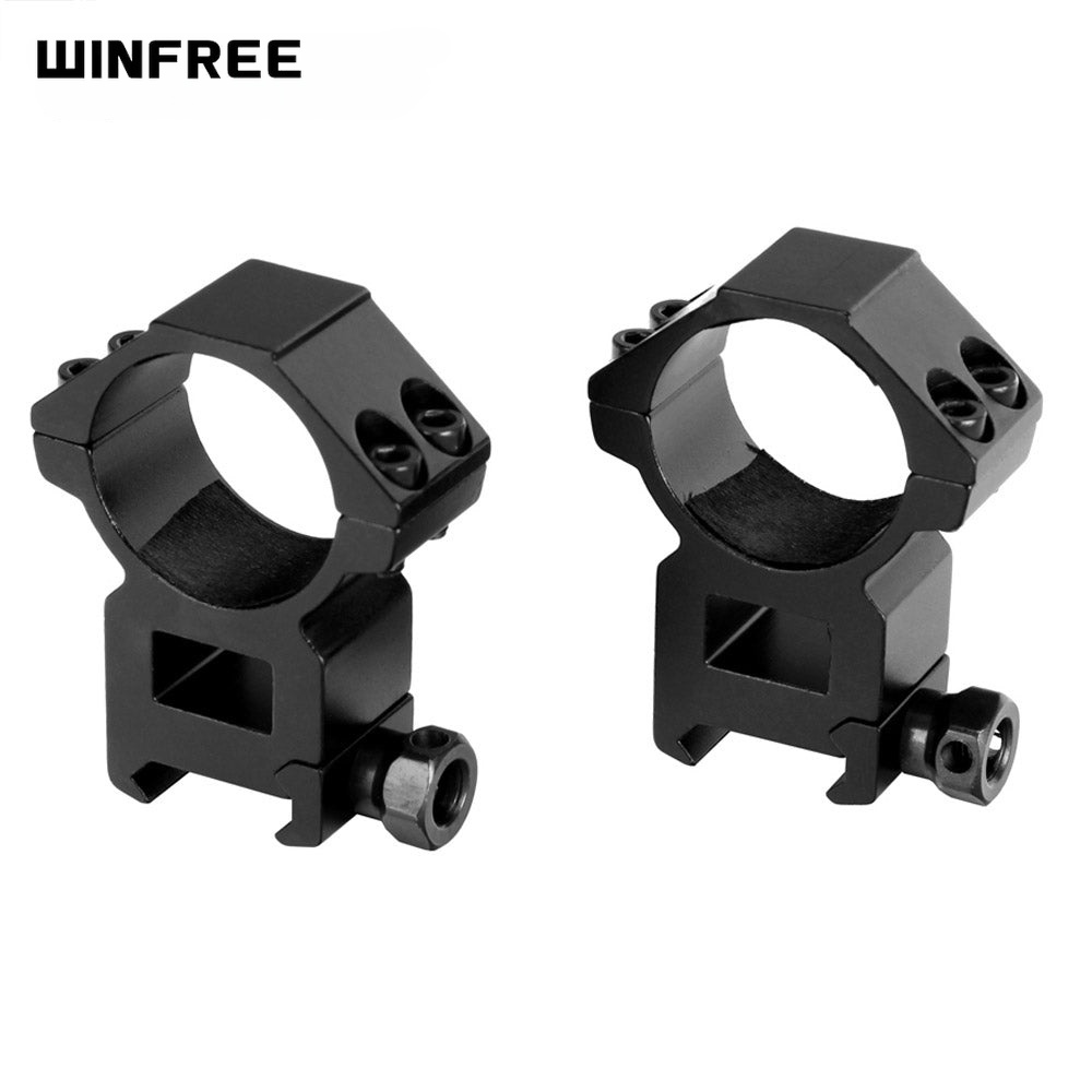 WINFREE ® 30mm Picatinny Scope Rings High Profile Tactical Accessories 2PCs