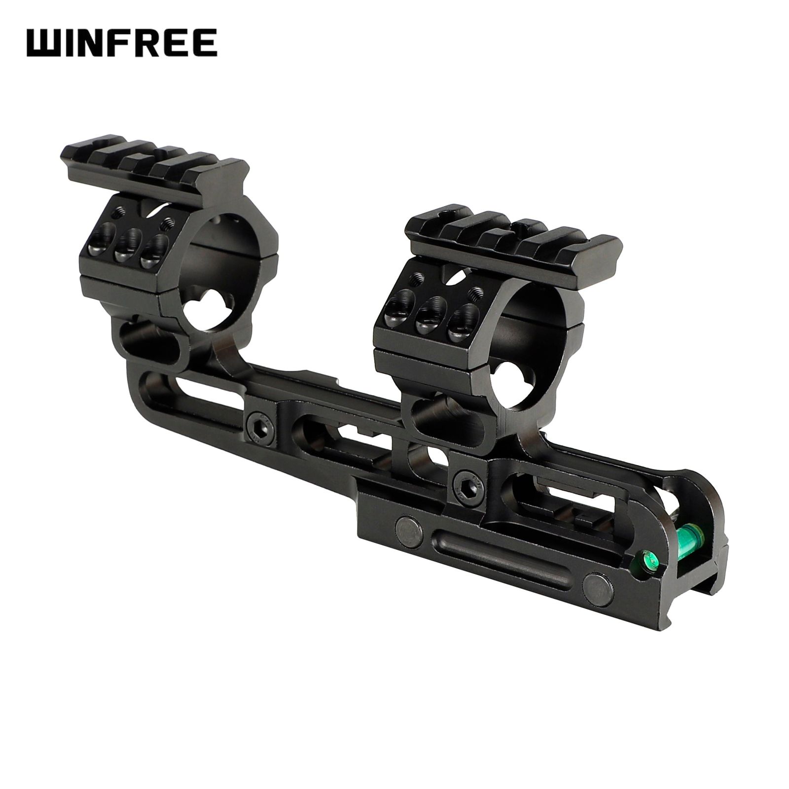 WINFREE 30mm/1 inch Cantilever Scope Mount Adjustable Front to Back with Picatinny Rail