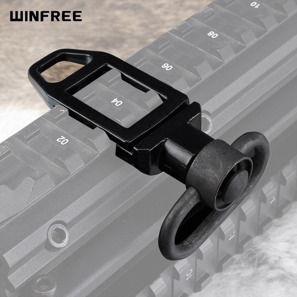 WINFREE ® Ambush Sling Loop with QD Swivel Mount Low Profile for Picatinny Rail - 2 PCs
