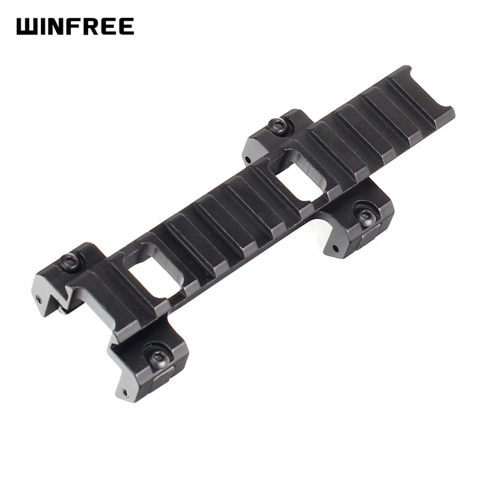 WINFREE ® Bidirectional MP5 Claw Optic Mount Picatinny Rail - 120mm Low Profile