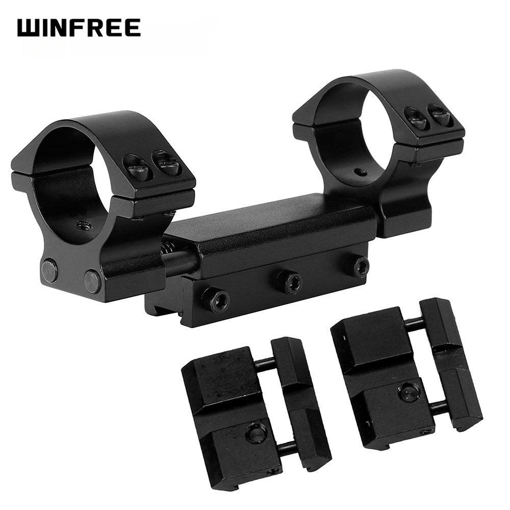 WINFREE ® Dovetail Zero Recoil Mount & Dovetail to Picatinny Rail Snap-in Adaptor