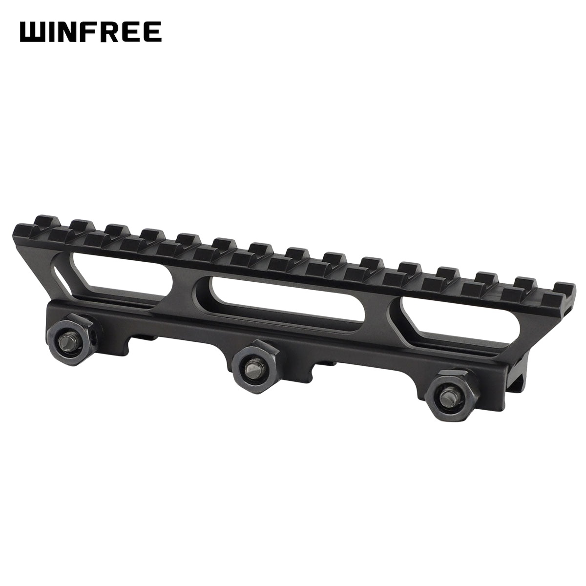 WINFREE ® High Profile 1 inch See Through Picatinny Riser Mount - 14 Slot