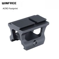 WINFREE ® High Profile Picatinny Red Dot Adapter Lower 1/3 Co-witness Riser Mount ACRO Footprint Compatible with Aimpoint ACRO / WINFREE FB O4