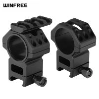 WINFREE 1 inch 30mm Scope Rings with Picatinny Rail on Top High Profile