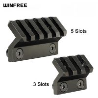 WINFREE Super Solid M-LOK 45 Degree Offset Picatinny Rail Mount Aluminum Alloy 3 Slots and 5 Slots