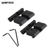 WINFREE Low 11mm Dovetail to Picatinny Adapter With Stop Pin for Scope Rings 2pcs