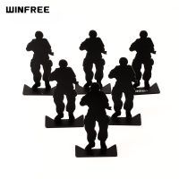 WINFREE Metal Target Modle 80x44mm Black For Hunting Shooting Exercise