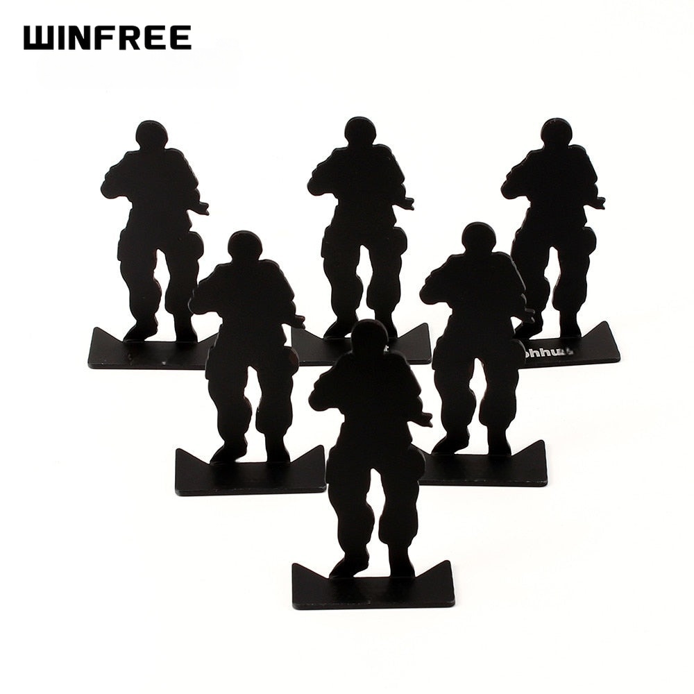 WINFREE Metal Target Modle 80x44mm Black For Hunting Shooting Exercise